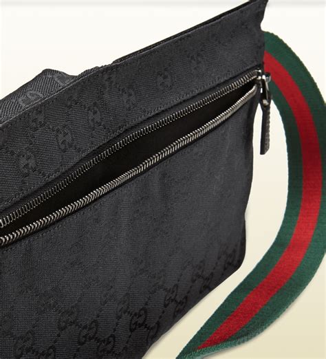 gucci web belt bag|Gucci belt with black buckle.